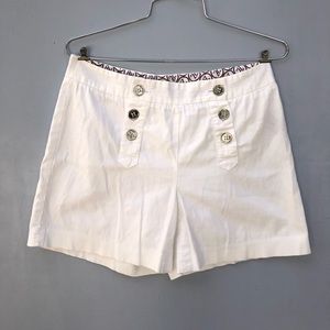 Adrienne vittadini white high waist sailor shorts.